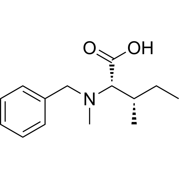 (2S,3S)-2-(Benzyl(methyl)amino)-3-methylpentanoic acid 4125-97-7